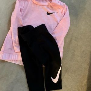 Baby girl Nike dry fit outfit